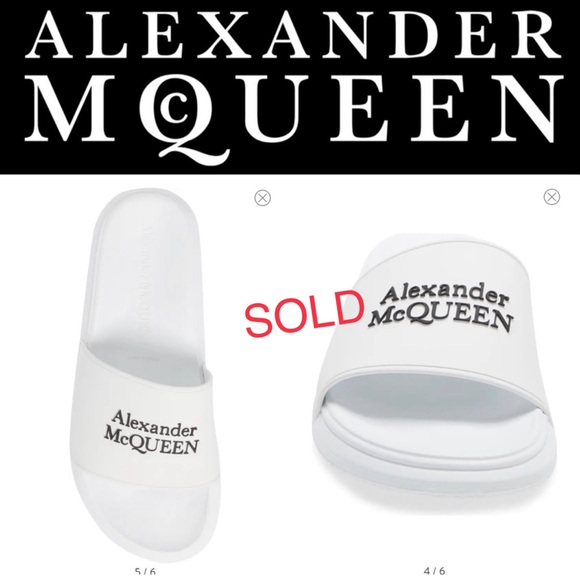 Alexander McQueen Other - SOLD 💕New!! Alexander McQueen pool slides 💕